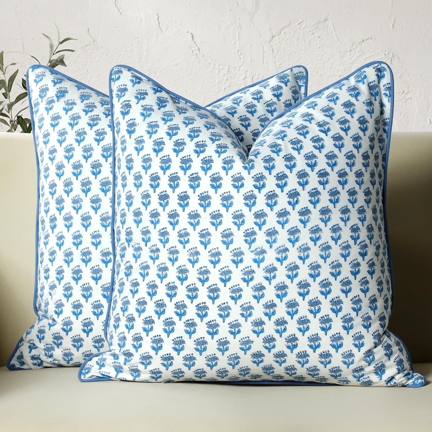 Pillow Cover 20X20 - 100% Cotton Throw Pillow Covers 20x20