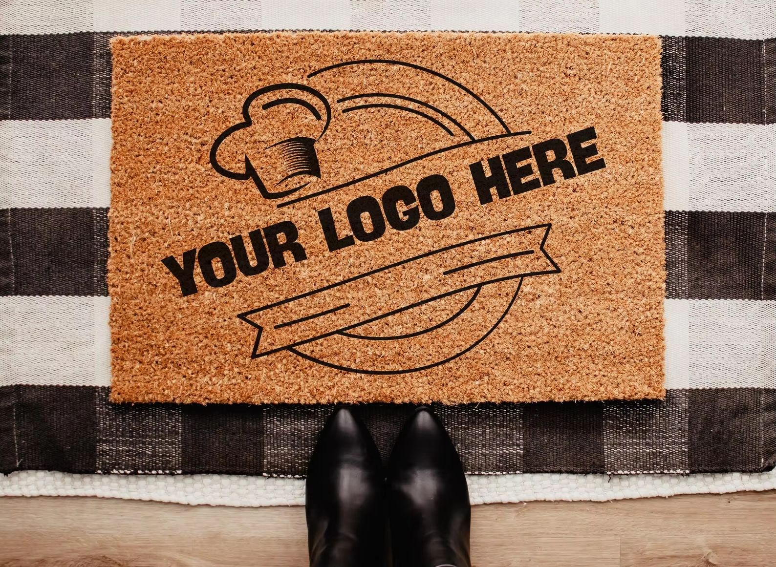 Custom Logo Doormat Coir Anti- - Home Textiles Company reseña y precio