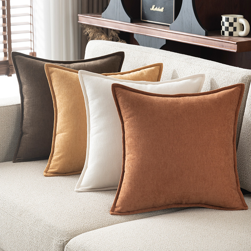 Retro Soft Chenille Throw Pill - Pillow Cover 20X20 reseña y precio