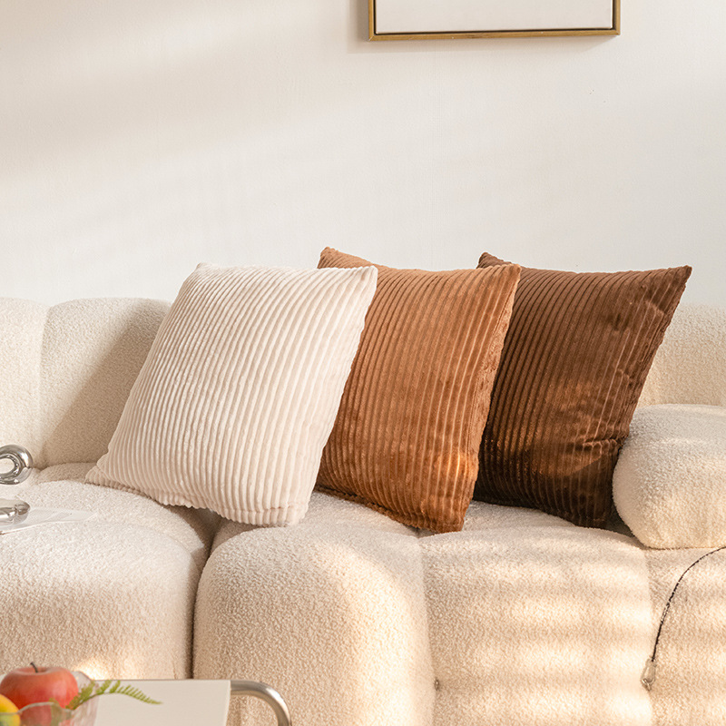 2026 Striped Faux Fur Throw Pi - Pillow Cover 20X20 reseña y precio