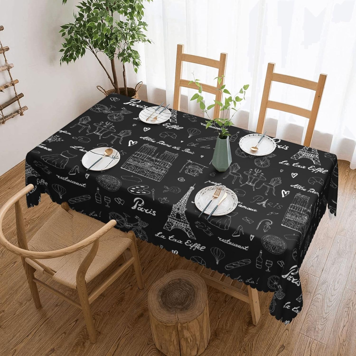 Eiffel Tower Tablecloth France - Home Textiles Paris reseña y precio