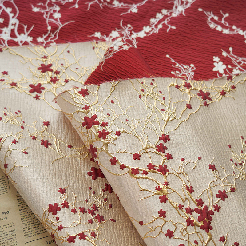 Luxury Red Plum Blossom Jacqua - Home Textiles Luxury reseña y precio