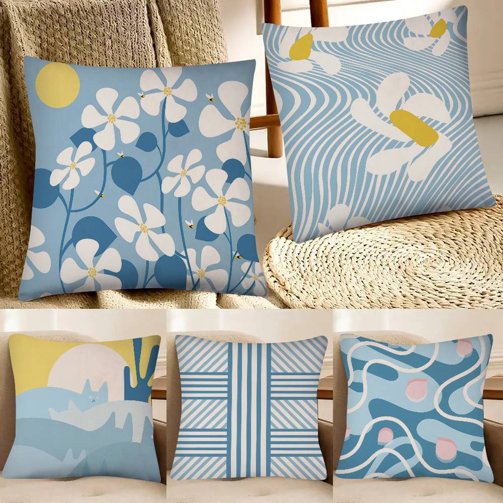 Flower Market Cat Line Stripe  - Home Textiles Market reseña y precio