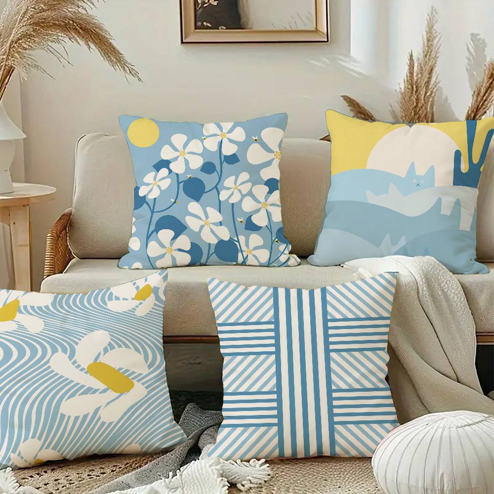 Flower Market Cat Line Stripe  - Home Textiles Market reseña y precio