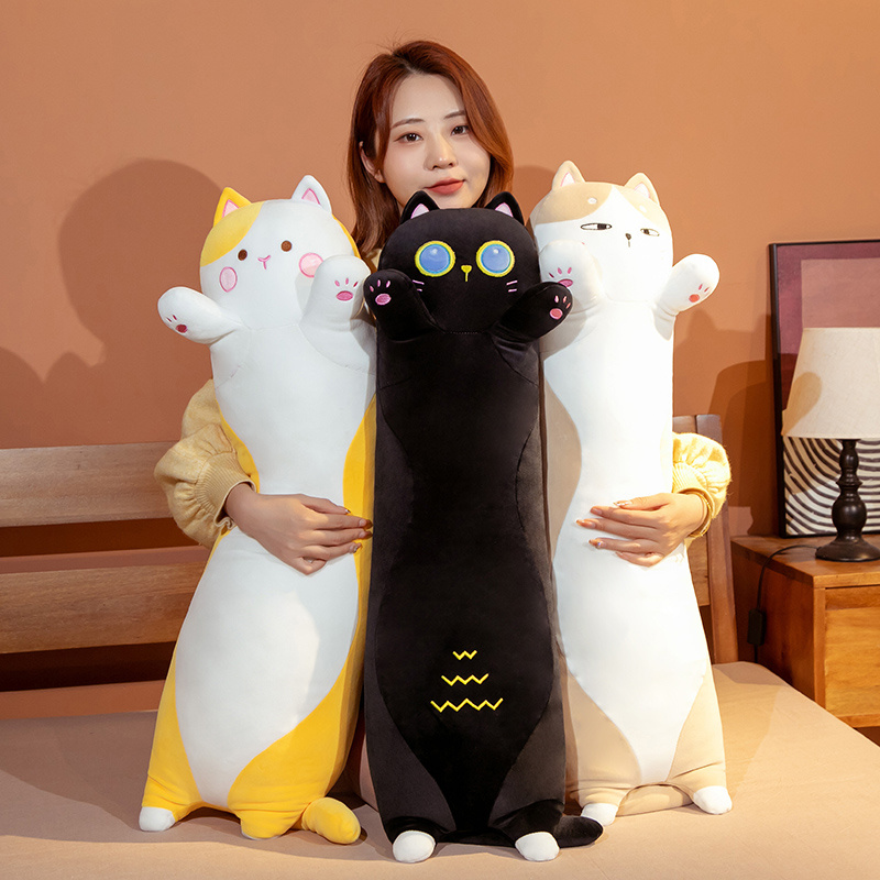 50-130cm Kawaii Soft Long Cat  - Bolster Pillow Long reseña y precio