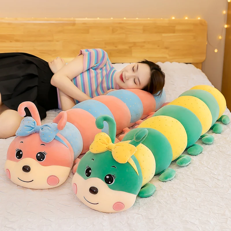 120cm Cute Bow Caterpillar Thr - Bolster Pillow Long reseña y precio