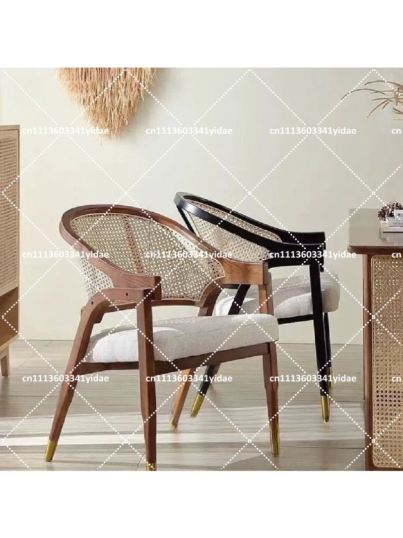 Solid Wood Dining Chair with R - Home Textiles Fabric reseña y precio