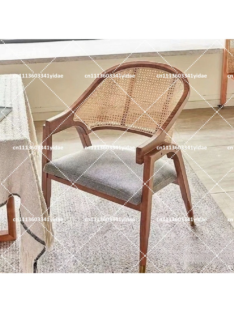 Solid Wood Dining Chair with R - Home Textiles Fabric reseña y precio