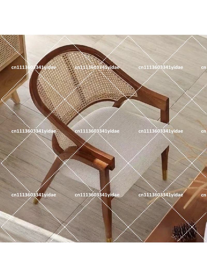 Solid Wood Dining Chair with R - Home Textiles Fabric reseña y precio