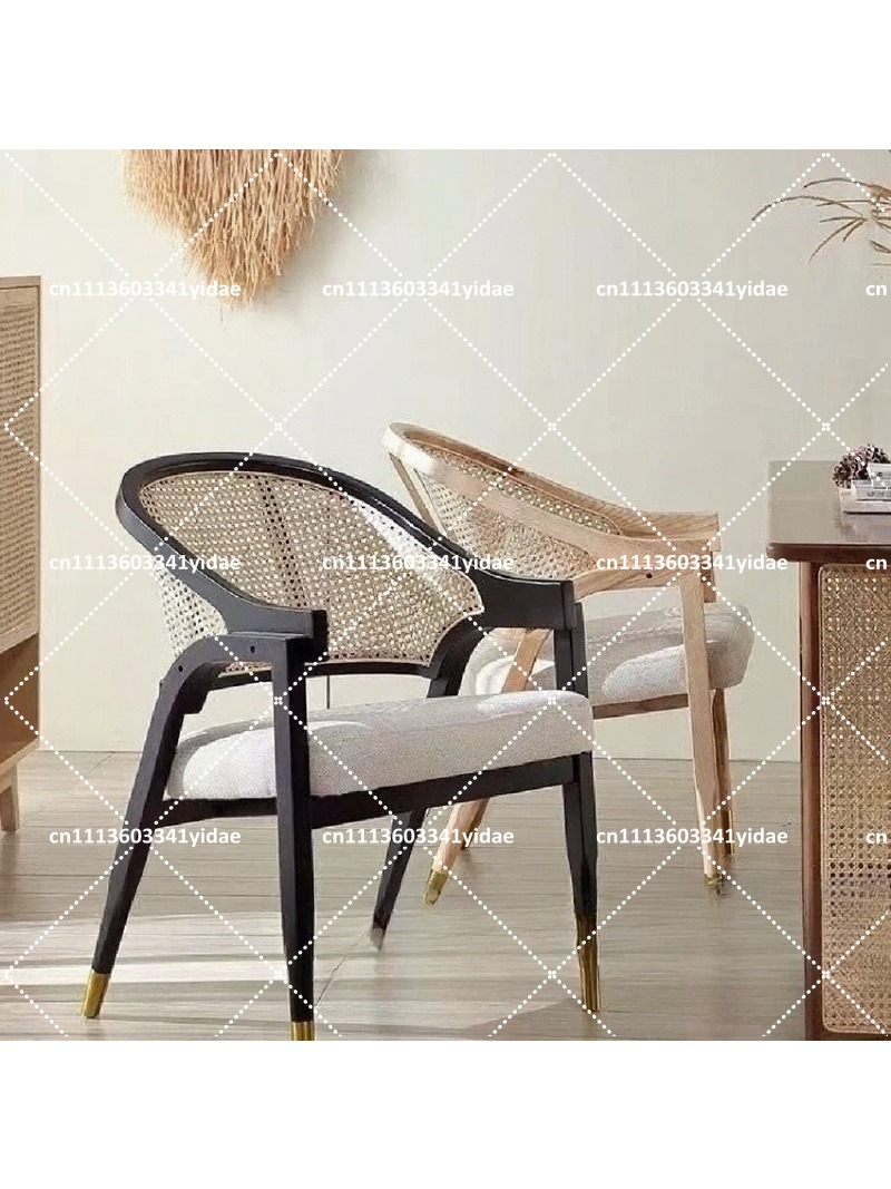 Solid Wood Dining Chair with R - Home Textiles Fabric reseña y precio