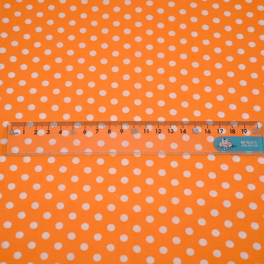 50X150CM White Orange Polka Do - Home Textiles Fabric reseña y precio