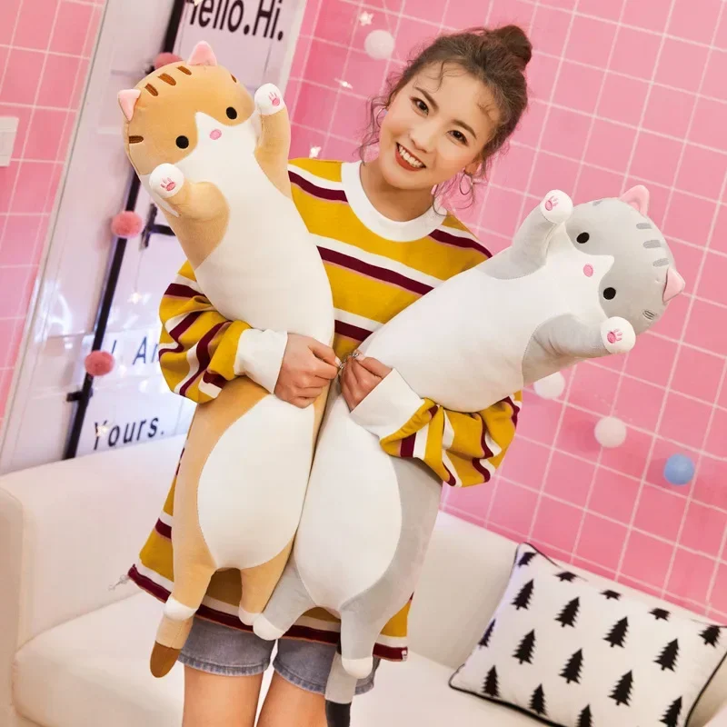 19.5in Cute 50cm Cat Plush Toy - Bolster Pillow Long reseña y precio