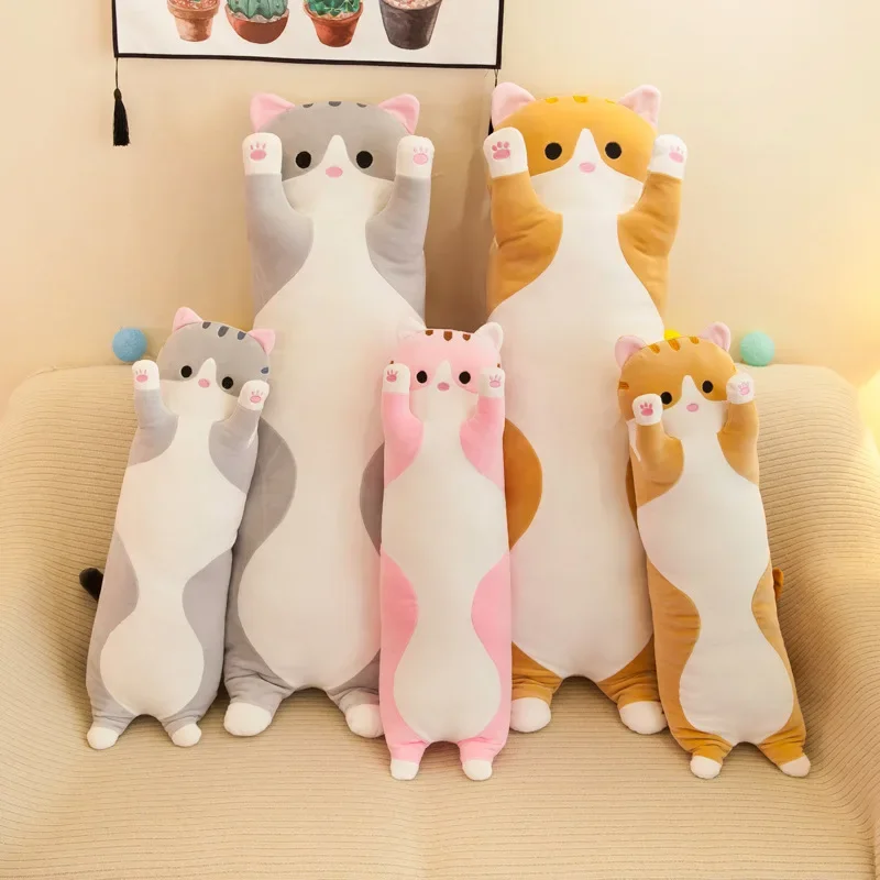 19.5in Cute 50cm Cat Plush Toy - Bolster Pillow Long reseña y precio