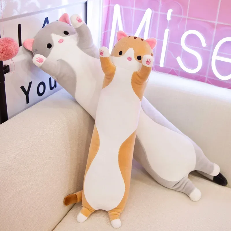 19.5in Cute 50cm Cat Plush Toy - Bolster Pillow Long reseña y precio