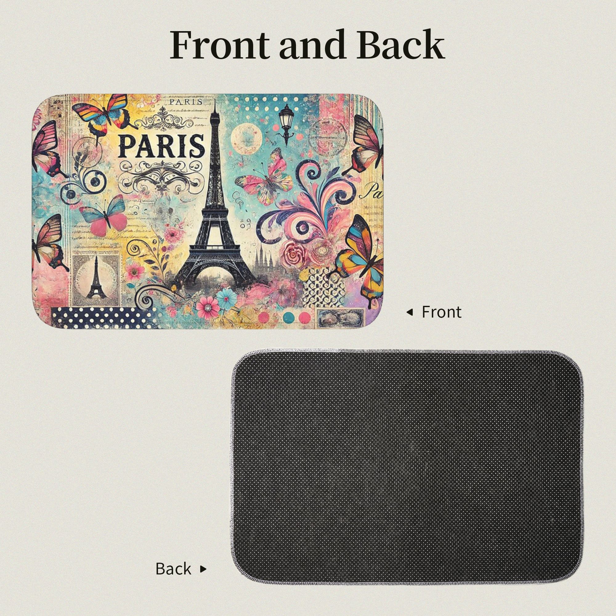 Paris Eiffel Tower art Doormat - Home Textiles Paris reseña y precio