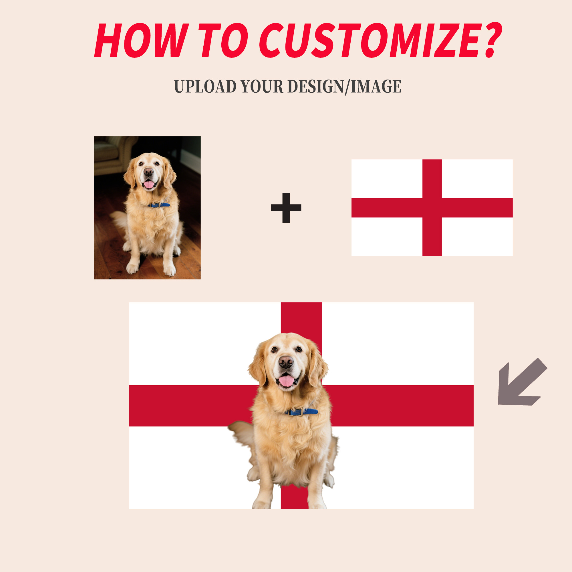 1pc 2D FLAT Personalize Englan - Home Textiles Fabric reseña y precio
