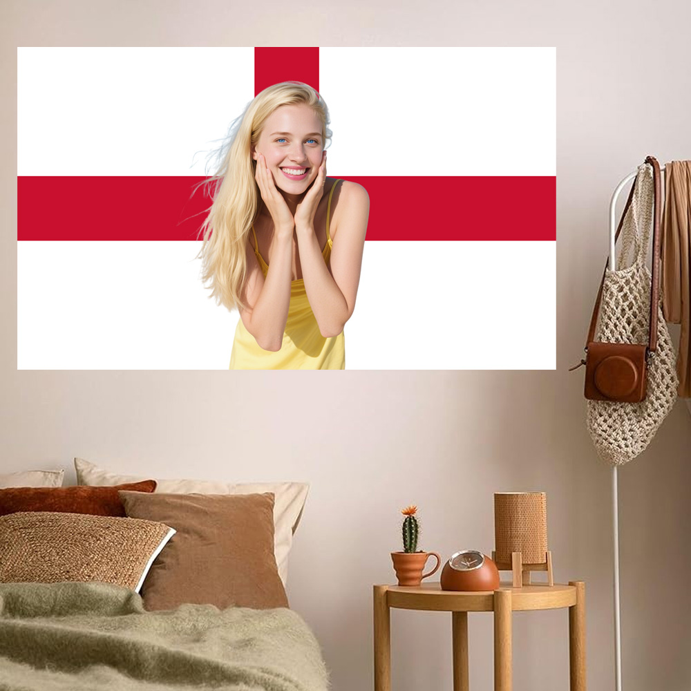 1pc 2D FLAT Personalize Englan - Home Textiles Fabric reseña y precio