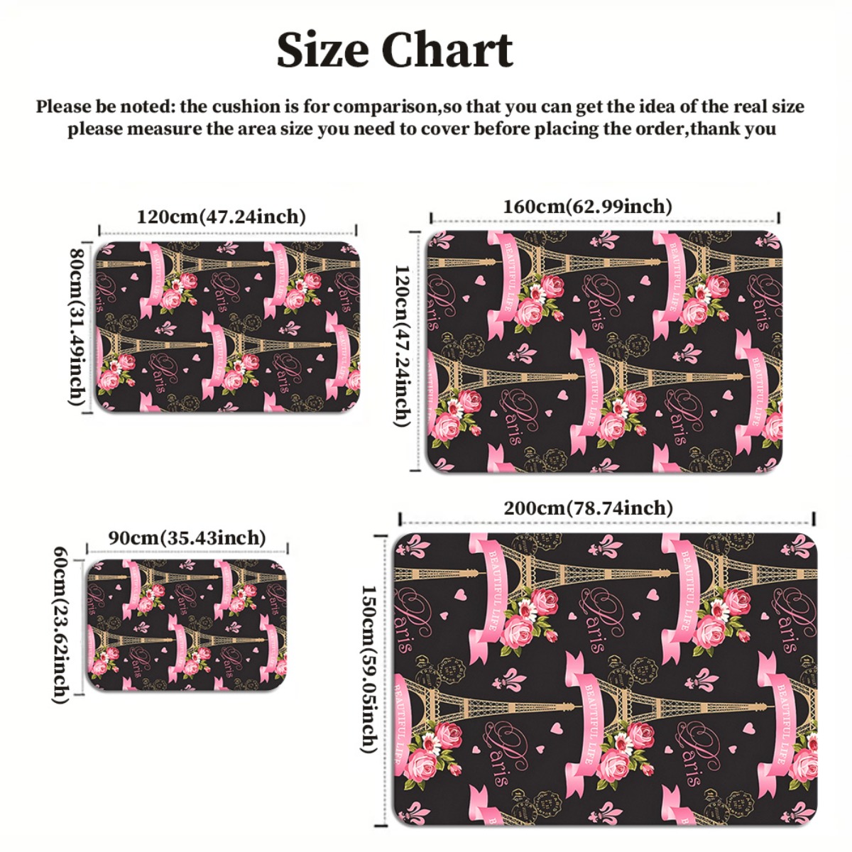 Paris Eiffel Tower Rose Pink C - Home Textiles Paris reseña y precio