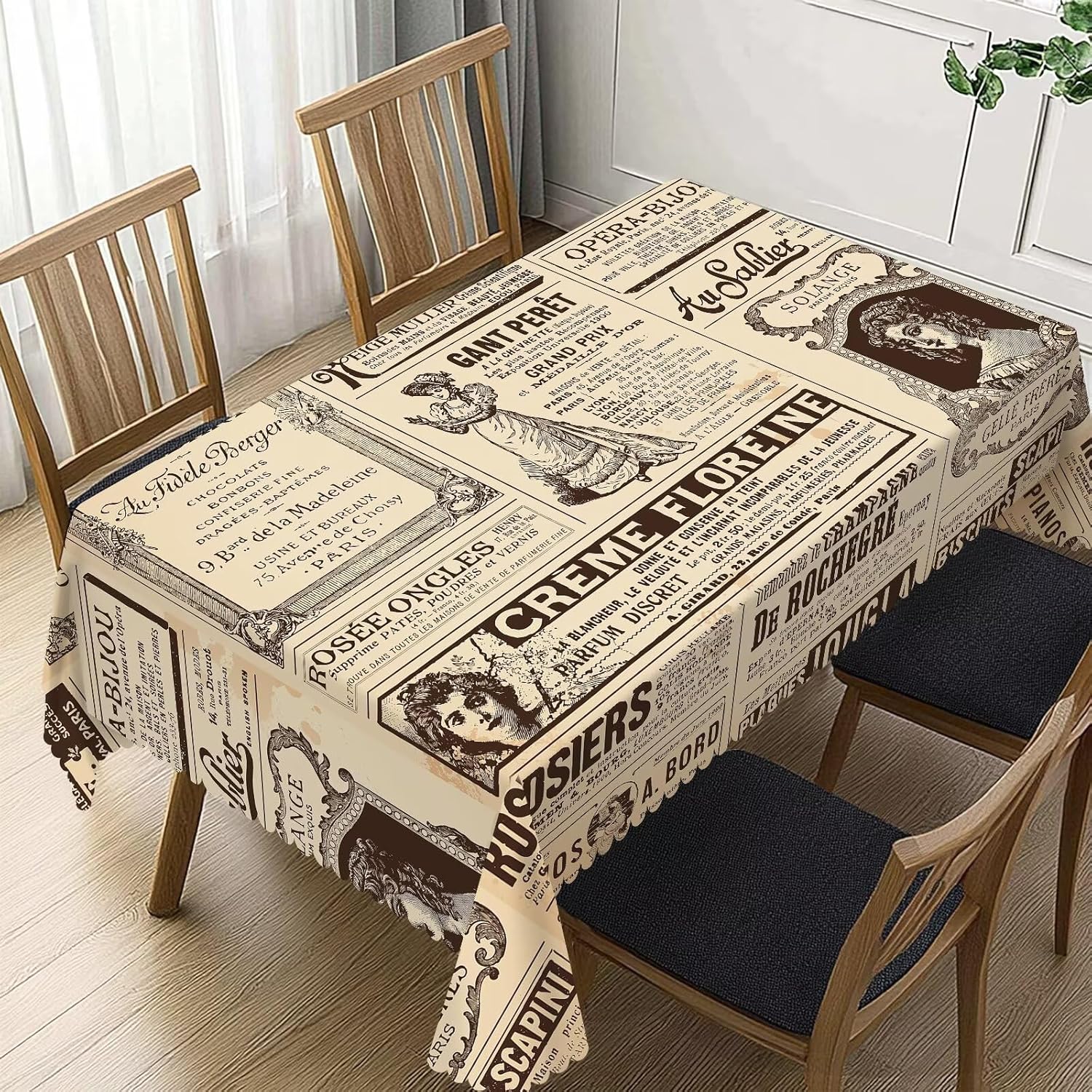 Vintage Paris France Newspaper - Home Textiles Paris reseña y precio