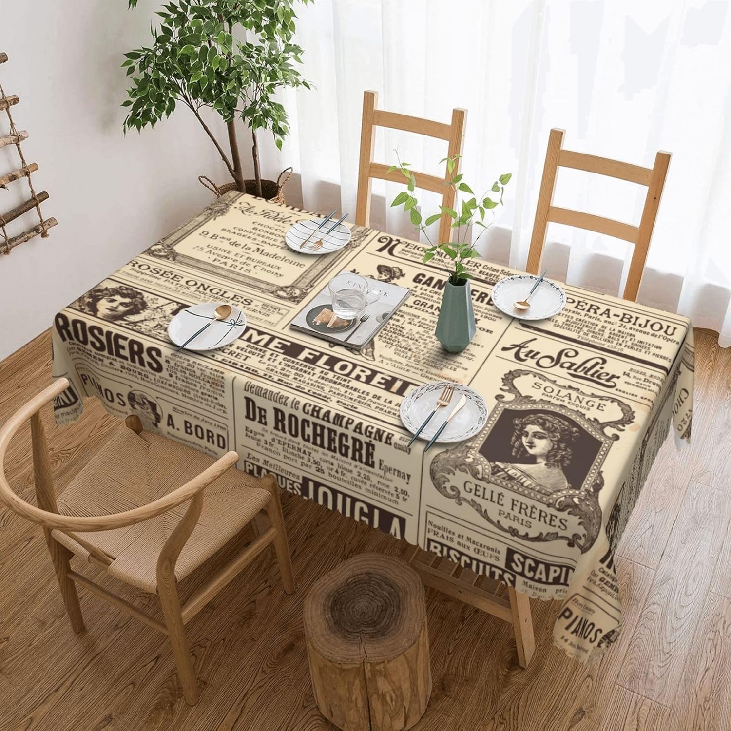Vintage Paris France Newspaper - Home Textiles Paris reseña y precio