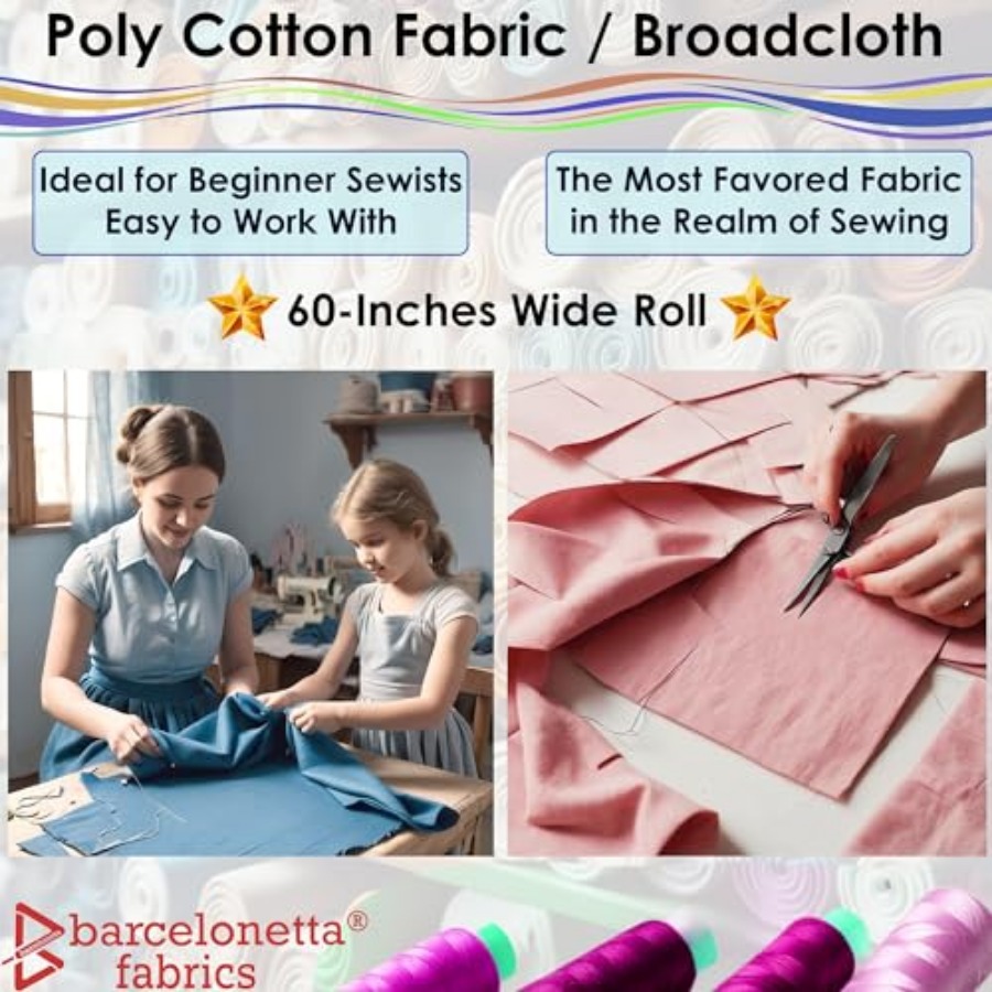 Poly Cotton Fabric for Sewing  - Home Textiles Fabric reseña y precio