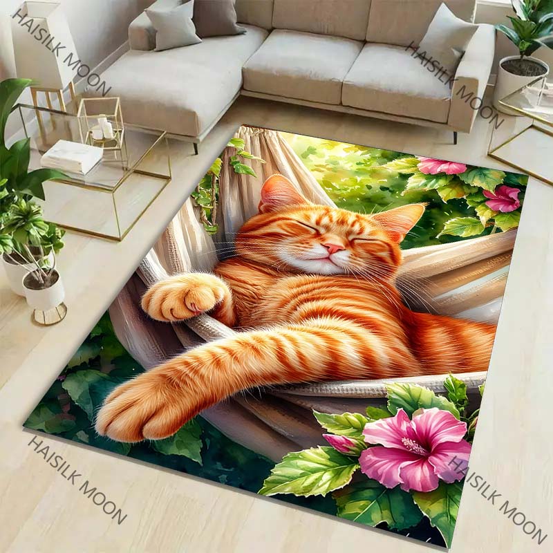 Orange Cat in The Afternoon Pa - Home Textiles Luxury reseña y precio