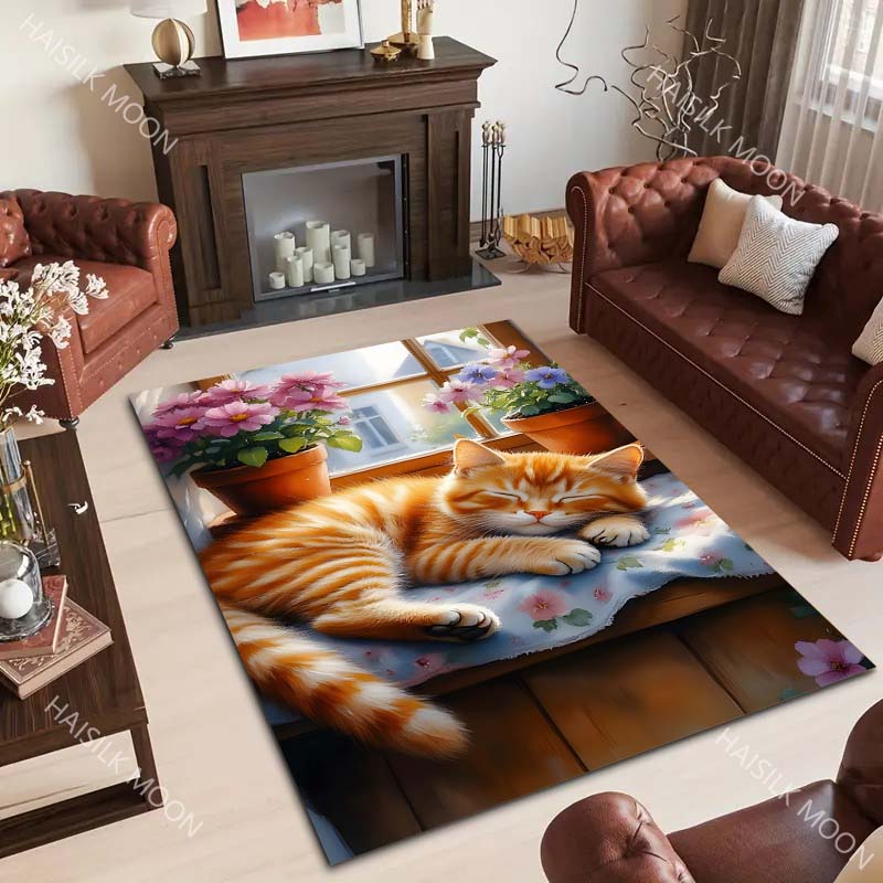 Orange Cat in The Afternoon Pa - Home Textiles Luxury reseña y precio