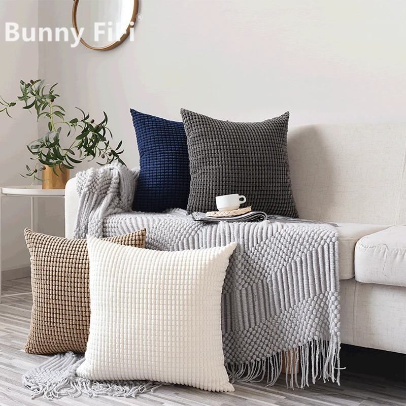 Soft Corduroy Corn Grain Home  - Pillow Cover 20X20 reseña y precio