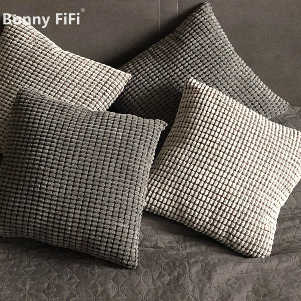Soft Corduroy Corn Grain Home  - Pillow Cover 20X20 reseña y precio