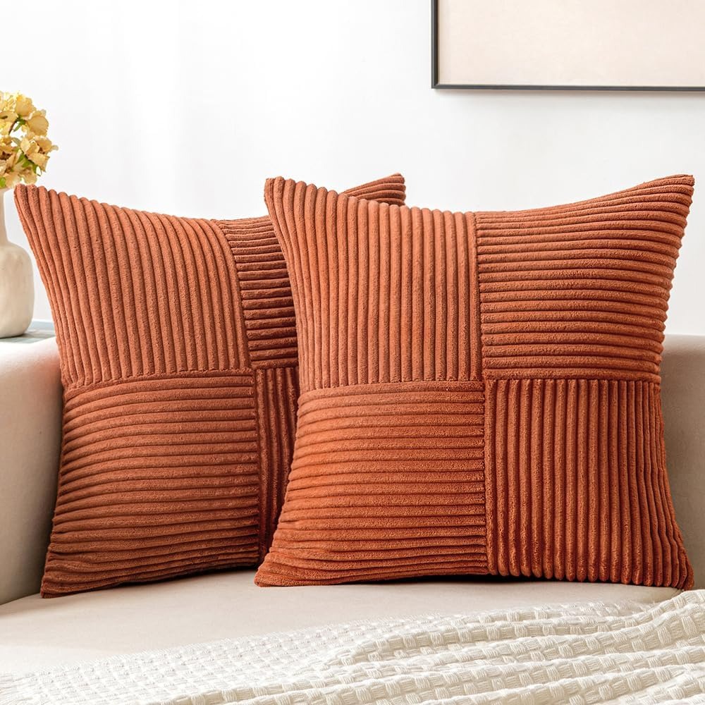 Rust Boho Throw Pillow Cover 1 - Pillow Cover 20X20 reseña y precio