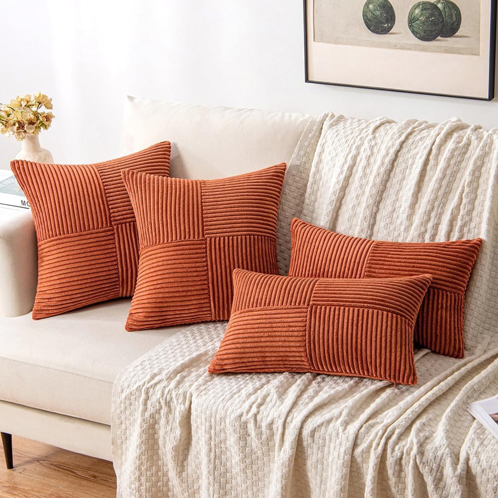 Rust Boho Throw Pillow Cover 1 - Pillow Cover 20X20 reseña y precio