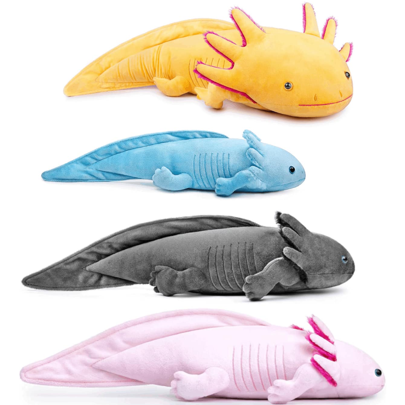 Kawaii Colorful Newt Plush Toy - Bolster Pillow Long reseña y precio