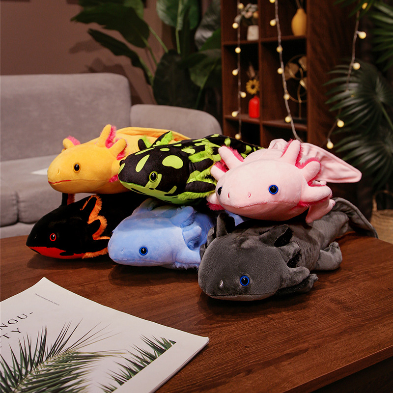 Kawaii Colorful Newt Plush Toy - Bolster Pillow Long reseña y precio