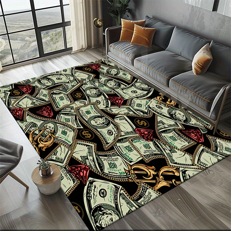 Luxurious Dollar Bill Design A - Home Textiles Luxury reseña y precio