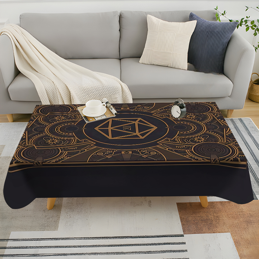 Steampunk Black Golden Gear Pa - Home Textiles Fabric reseña y precio