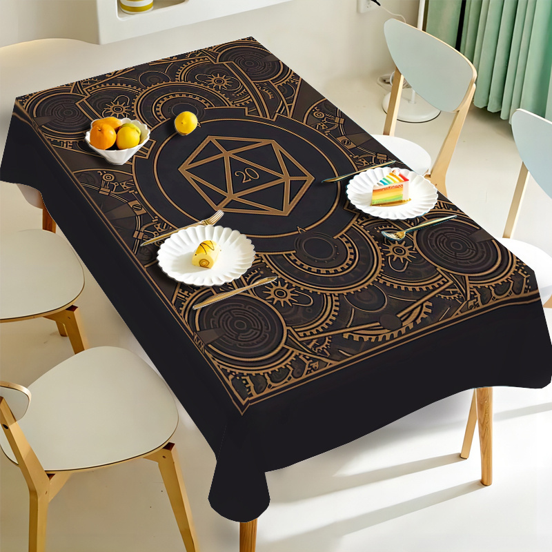 Steampunk Black Golden Gear Pa - Home Textiles Fabric reseña y precio