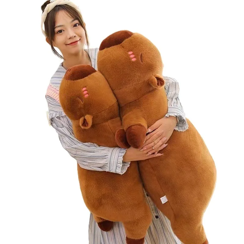 45/65cm Cute Stuffed Capybara  - Bolster Pillow Long reseña y precio