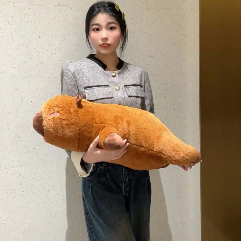 45/65cm Cute Stuffed Capybara  - Bolster Pillow Long reseña y precio