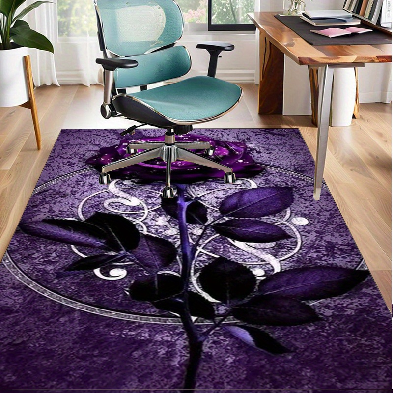 Purple Leaf Rug for Elegant Of - Home Textiles Luxury reseña y precio