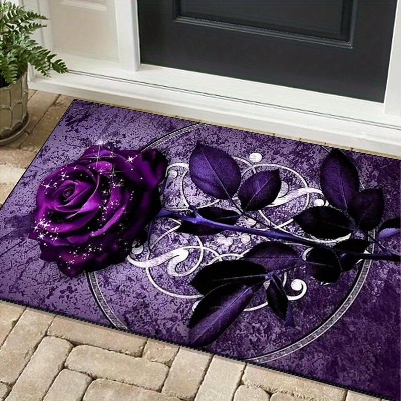 Purple Leaf Rug for Elegant Of - Home Textiles Luxury reseña y precio