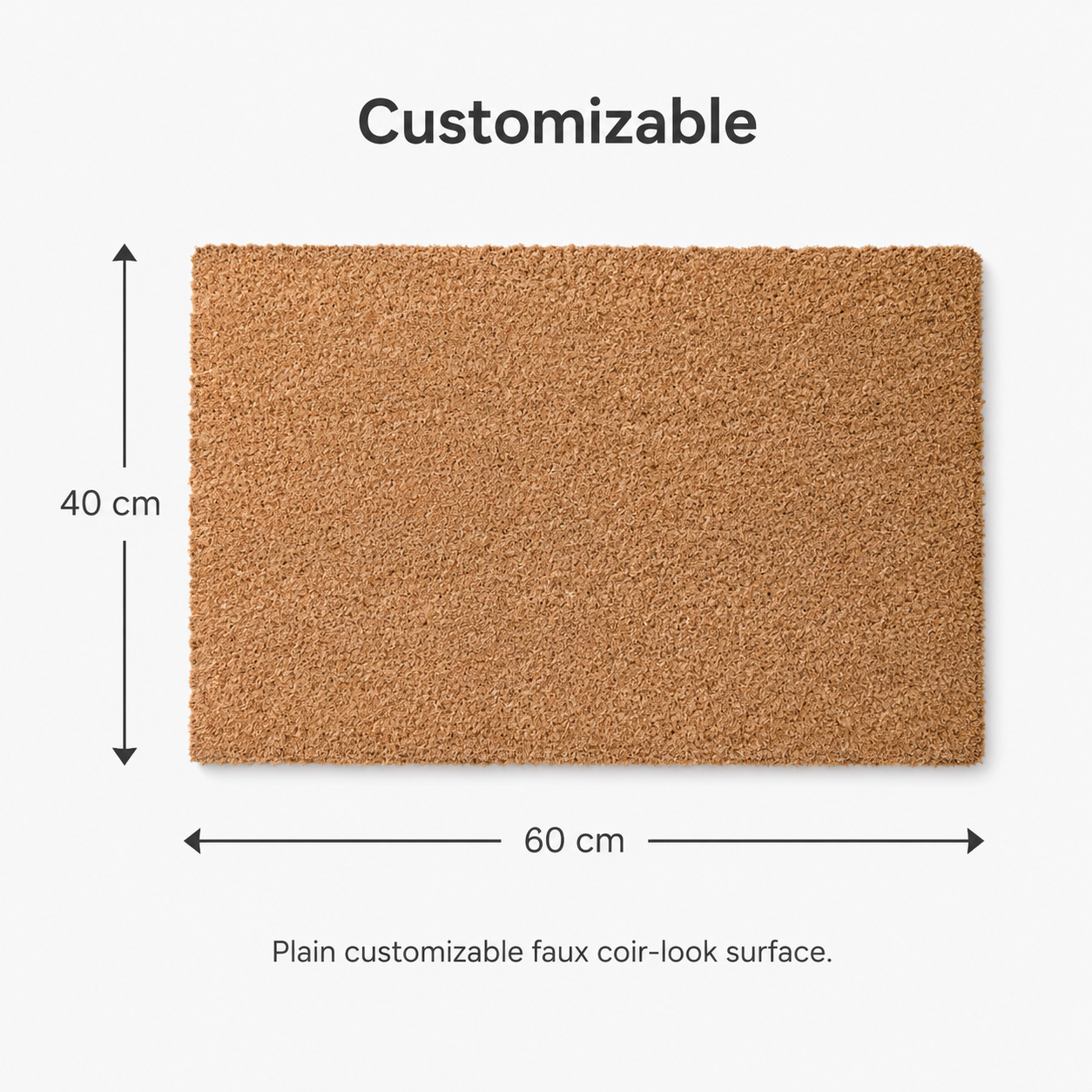 Customized Coir Look Doormat C - Home Textiles Company reseña y precio