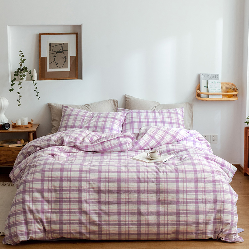 Japanese Pure Cotton Checkered - Home Textiles Luxury reseña y precio