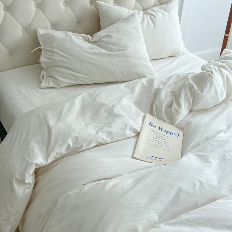 White Minimalist Comforter Cov - Home Textiles Luxury reseña y precio