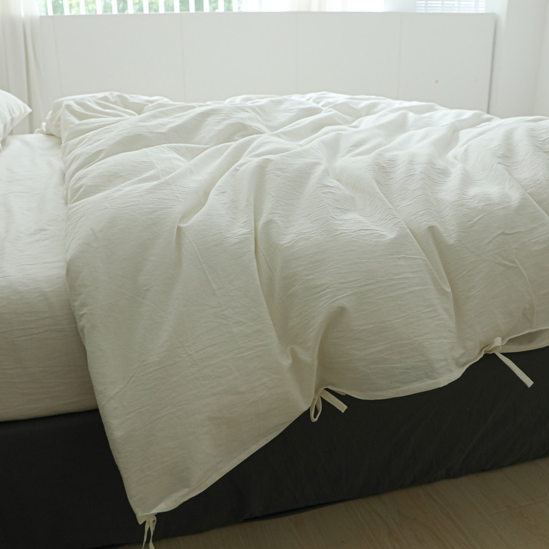 White Minimalist Comforter Cov - Home Textiles Luxury reseña y precio