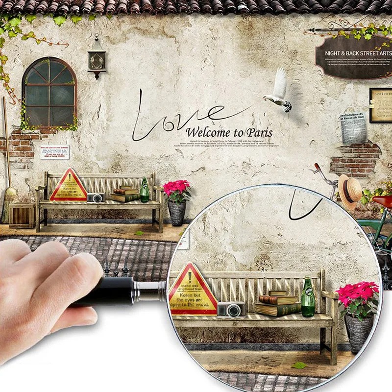 Papel De Parede 3D Custom Wall - Home Textiles Paris reseña y precio