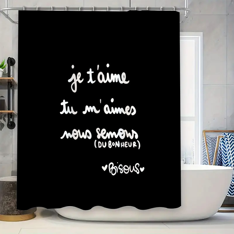 French Love Shower Curtain Rom - Home Textiles Paris reseña y precio