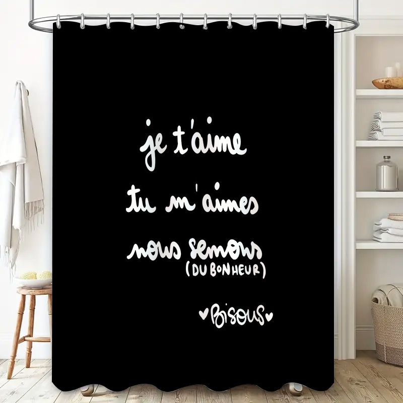 French Love Shower Curtain Rom - Home Textiles Paris reseña y precio