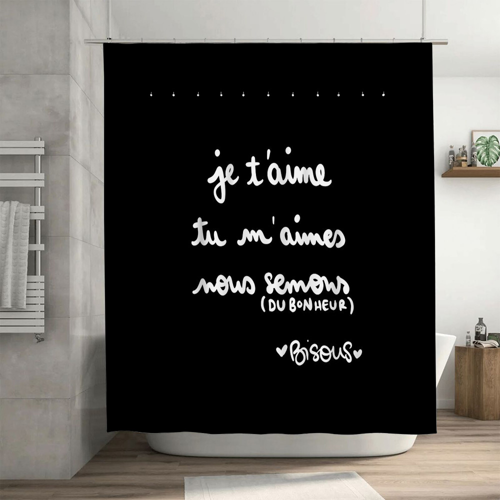 French Love Shower Curtain Rom - Home Textiles Paris reseña y precio