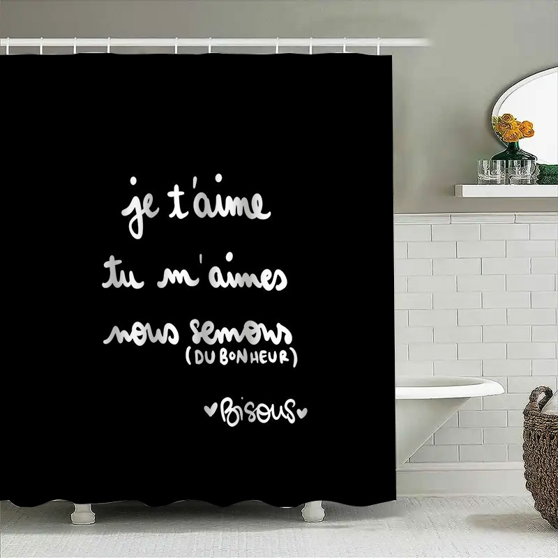 French Love Shower Curtain Rom - Home Textiles Paris reseña y precio