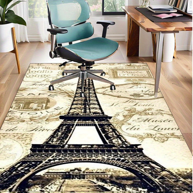 Eiffel Tower Paris Themed Rug  - Home Textiles Paris reseña y precio